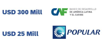 Importes Canal Internacional CAF y Banco Popular Dominicano